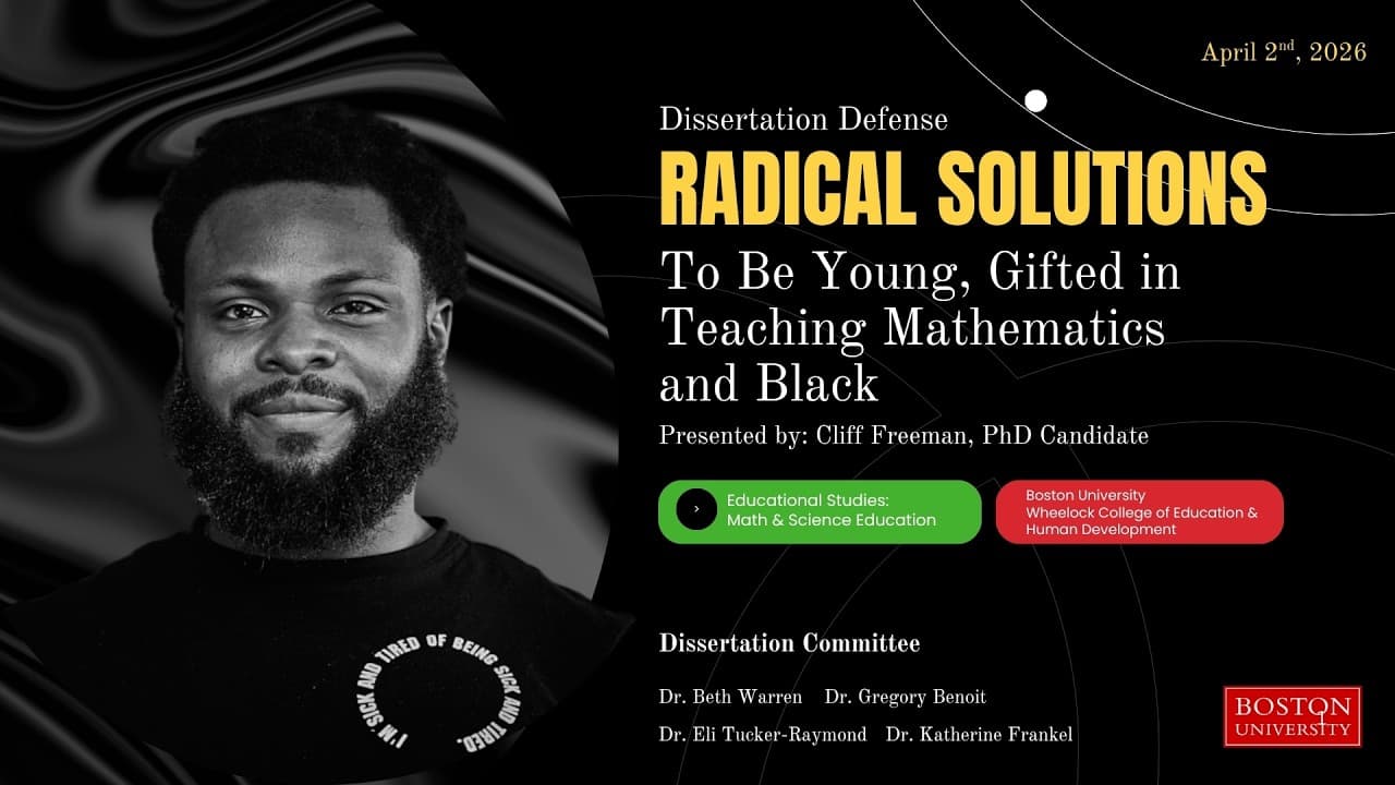 Dissertation Defense — Cliff Freeman, Ph.D.