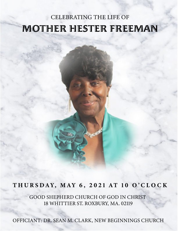 Obituary of Hester Mae Freeman